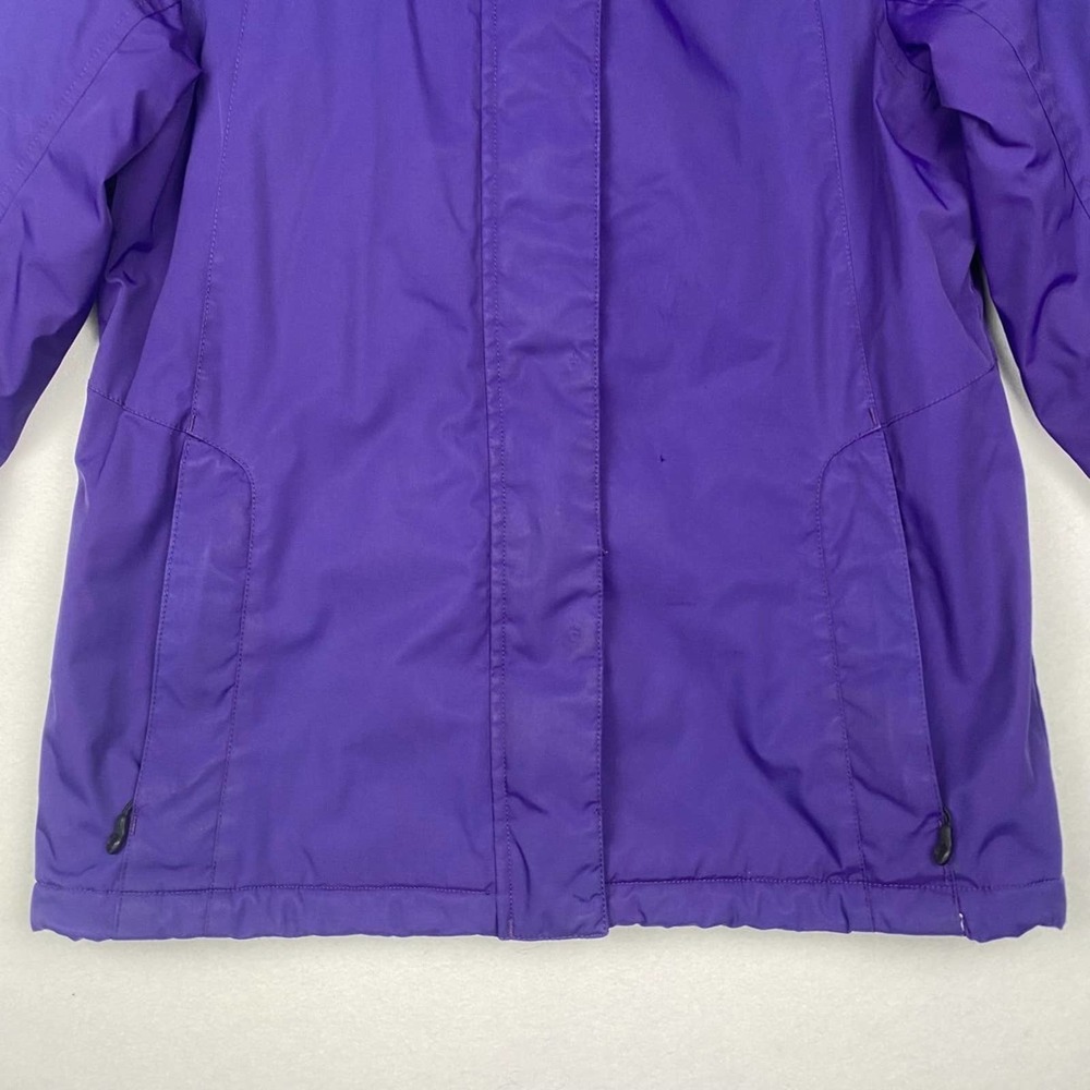 L.L.Bean Women's Small Purple Fleece Lined Hooded Zip Up Winter Jacket Coat‎ - Picture 3 of 14